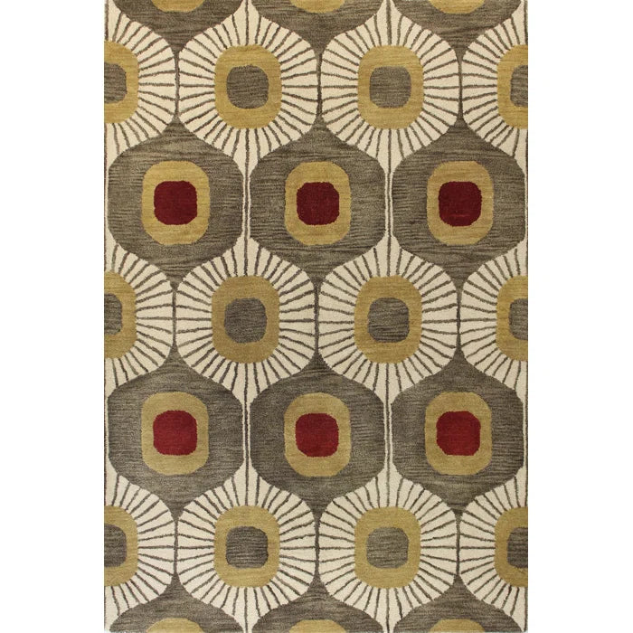 Hayashi Wool Geometric Indoor Rug