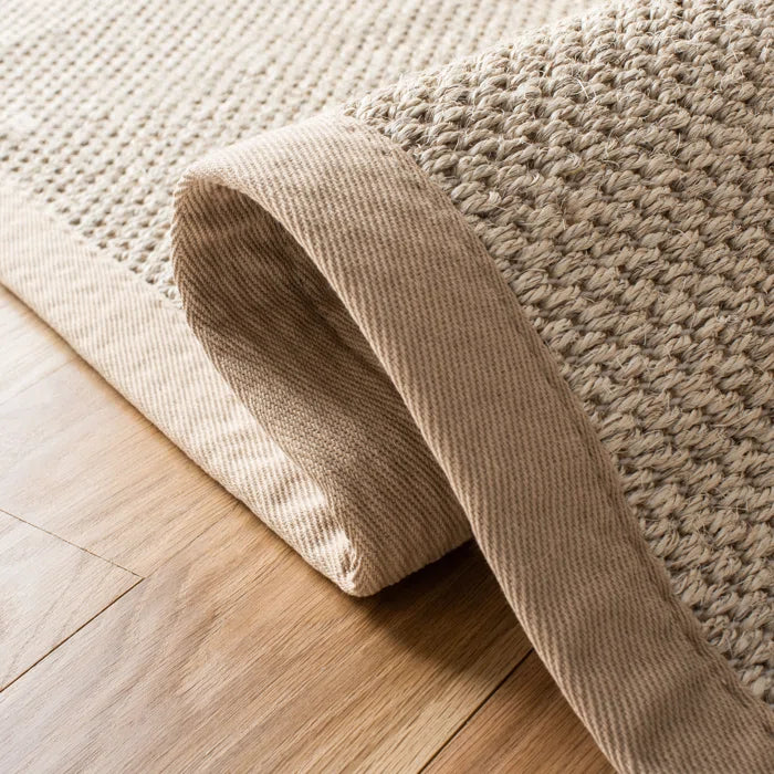 Kiki Jute/Sisal Marble/Linen Area Rug