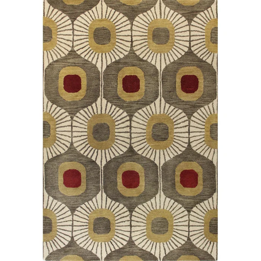 Hayashi Wool Geometric Indoor Rug